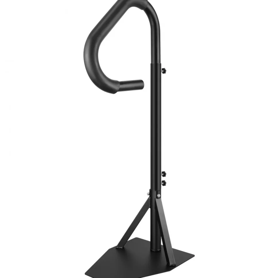 VEVOR Hot Tub Handrail, 360 Rotatable Spa Side Handrail with 48"-63" Adjustable Height, Rust-proof Aluminum Spa Step Hot Tub Hand Rail with Slide-Under Mount Base for Indoor & Outdoor, 600LBS Capacity