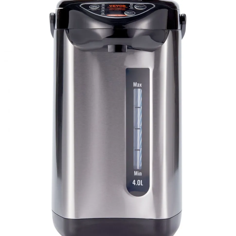 VEVOR Hot Water Dispenser, Adjustable 4 Temperatures Water Boiler and Warmer, 304 Stainless Steel Countertop Water Heater, 3-Way Dispense for Tea, Coffee and Baby Formula, 4L/135 oz