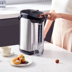 VEVOR Hot Water Dispenser, Adjustable 4 Temperatures Water Boiler and Warmer, 304 Stainless Steel Countertop Water Heater, 3-Way Dispense for Tea, Coffee and Baby Formula, 4L/135 oz