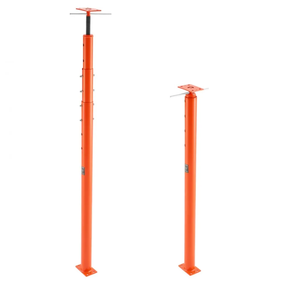 VEVOR House Floor Jack, 54"-150" Height Range, 11200 lbs Max Load Capacity, Adjustable Support Beam Basement Jack Post Pole for Leveling, Lift Support Steel Telescoping Jack for Temporary Support