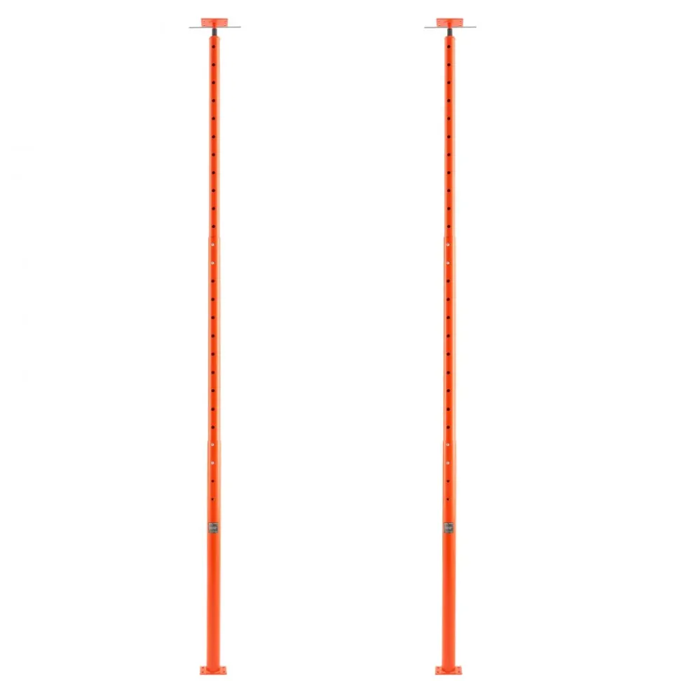 VEVOR House Floor Jack, 54"-150" Height Range, 11200 lbs Max Load Capacity, Adjustable Support Beam Basement Jack Post Pole for Leveling, Lift Support Steel Telescoping Jack for Temporary Support