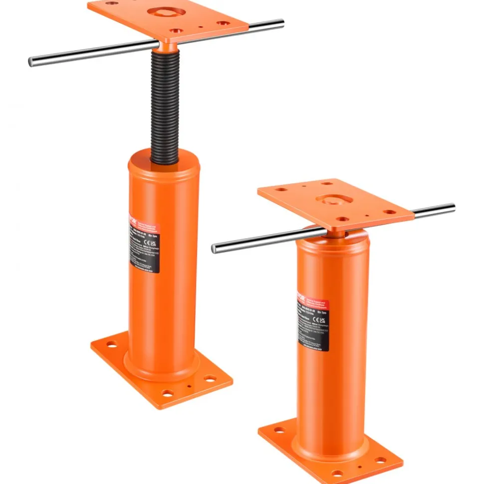 VEVOR House Floor Jacks, 2 Pack, 12"-16" Height Range, 9700 lbs Max Load Capacity Per Unit, Adjustable Support Beam Basement Jack Post Pole for Leveling, Steel Telescoping Jack for Temporary Support