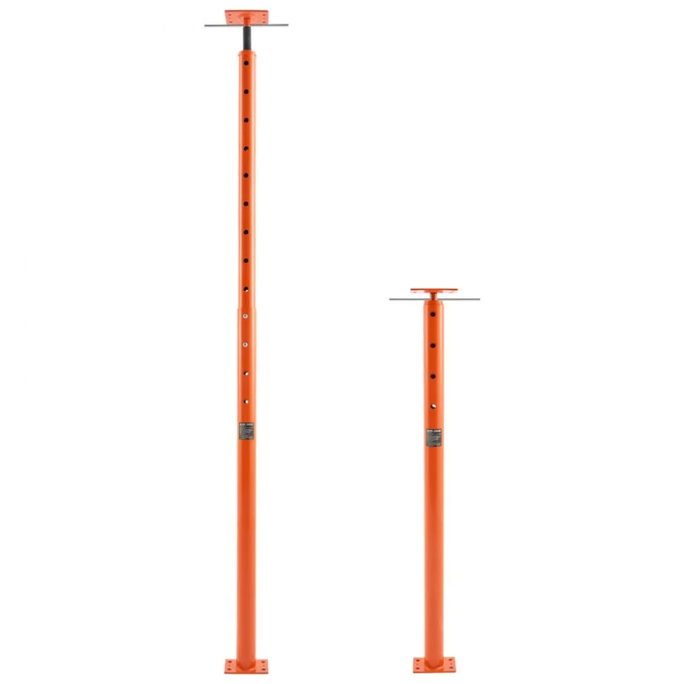 VEVOR House Floor Jacks, 2 Pack 53-93 Inch Height Range, 18000 lbs Max Load Capacity, Adjustable Support Beam Basement Jack Post Pole for Leveling, Lift Steel Telescoping Post for Temporary Support
