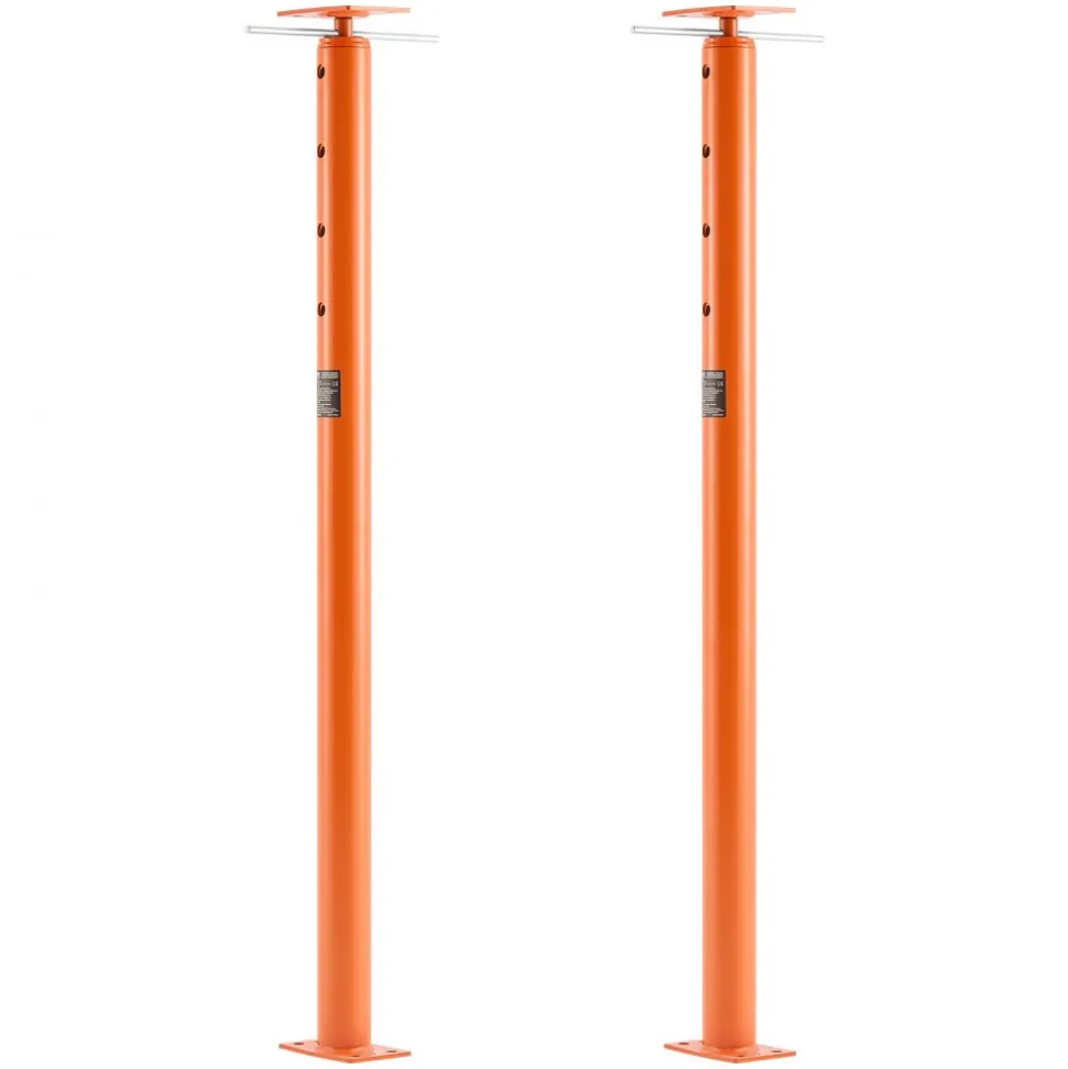 VEVOR House Floor Jacks, 2 Pack 53-93 Inch Height Range, 18000 lbs Max Load Capacity, Adjustable Support Beam Basement Jack Post Pole for Leveling, Lift Steel Telescoping Post for Temporary Support