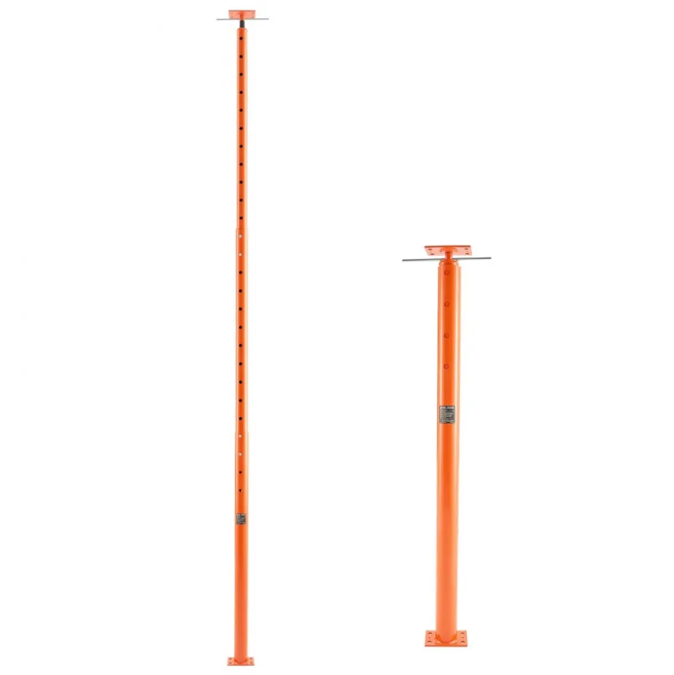 VEVOR House Floor Jacks, 2 Pack 54-150 Inch Height Range, 11200 lbs Max Load Capacity, Adjustable Support Beam Basement Jack Post Pole for Leveling, Lift Steel Telescoping Post for Temporary Support