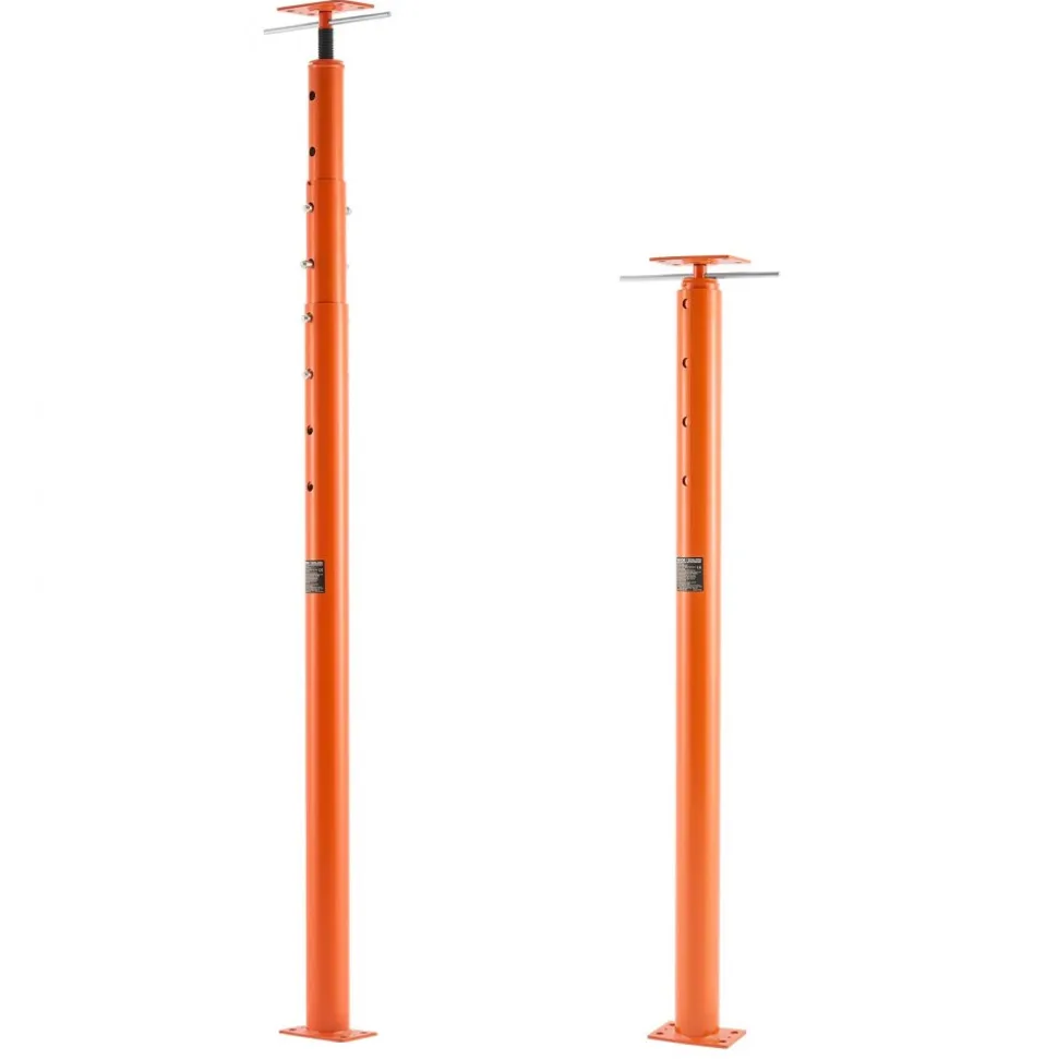 VEVOR House Floor Jacks, 2 Pack 54-150 Inch Height Range, 11200 lbs Max Load Capacity, Adjustable Support Beam Basement Jack Post Pole for Leveling, Lift Steel Telescoping Post for Temporary Support
