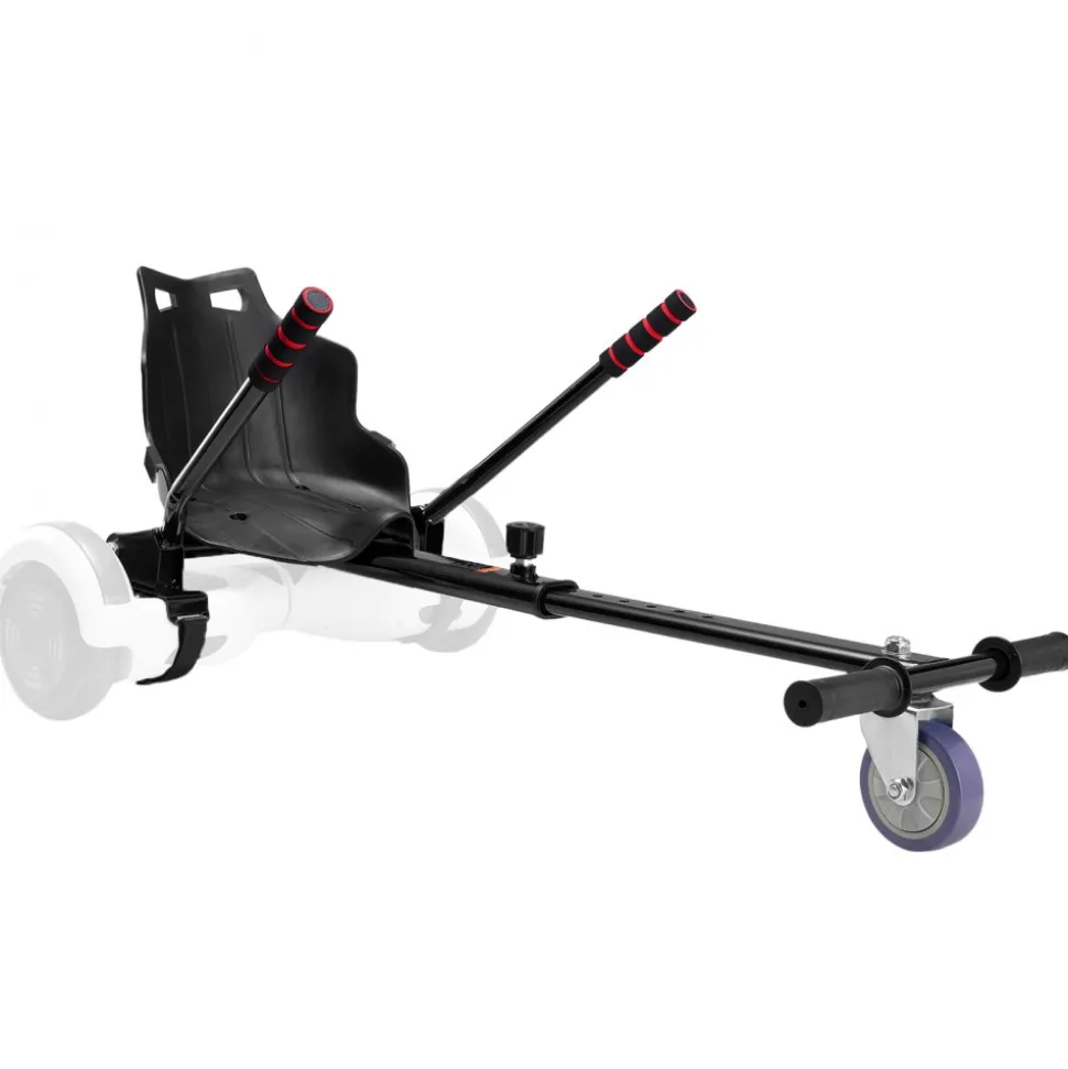 VEVOR Hoverboard Seat Attachment(Not included hoverboards), Compatible with All 6.5" 8" 8.5" 10" Hoverboards, Grips Control, Adjustable Frame Length and 220 LBS Load Capacity, Hover Board Go Karts Accessory, for Kids Adults.