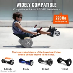 VEVOR Hoverboard Seat Attachment(Not included hoverboards), for 6.5