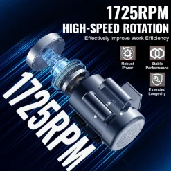 VEVOR 2HP Electric Motor 1725 rpm, AC 115V/230V, 56C Frame, Air Compressor Motor Single Phase, 5/8