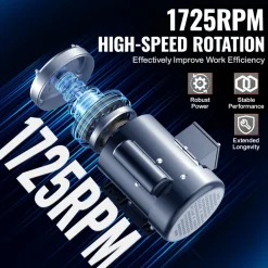 VEVOR 0.75HP Electric Motor 1725 rpm, AC 115V/230V, 56 Frame, Air Compressor Motor Single Phase, 5/8