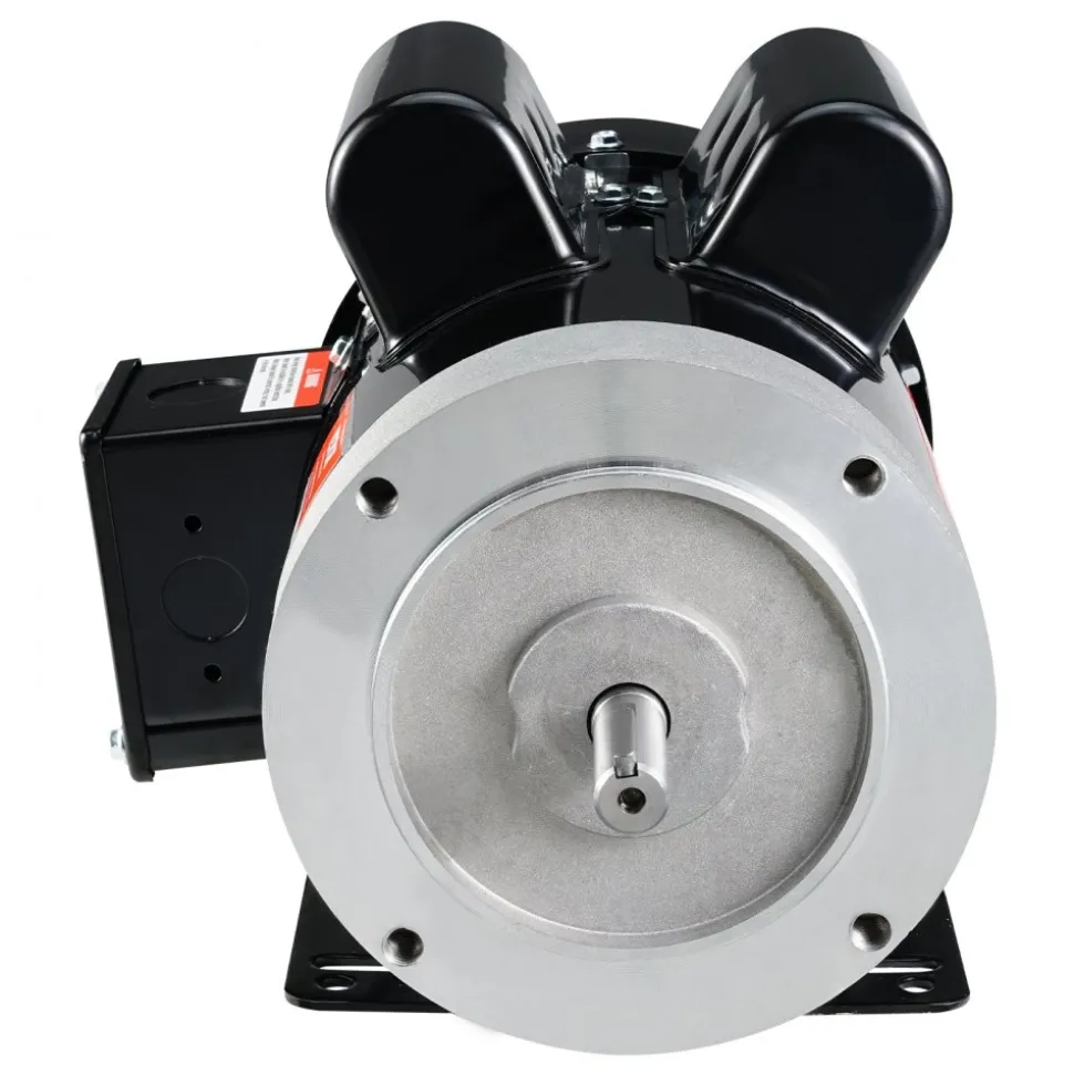 VEVOR 1.5HP Electric Motor 3450 rpm, AC 115V/230V, 56C Frame, Air Compressor Motor Single Phase, 5/8" Keyed Shaft, CW/CCW Rotation for Agricultural Machinery and General Equipment