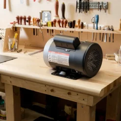VEVOR 0.5 HP Electric Motor, 1725RPM Air Compressor Motor, CW/CCW Rotation, 5/8 inch Shaft Diameter, 1.88inch Shaft Length, 2.07N.m Torque, Single-Phase, TEFC Cooling, 115V/230V, 56 Frame