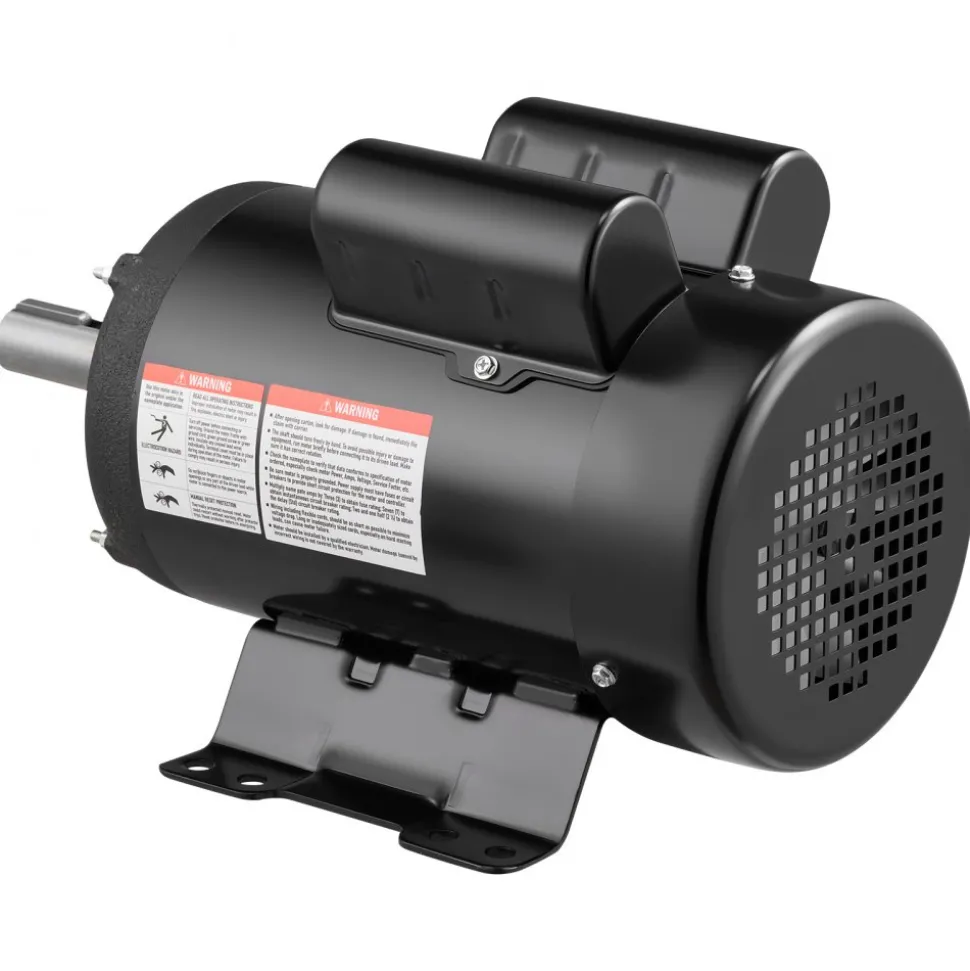 VEVOR 3 HP Electric Motor, 1750RPM Air Compressor Motor, CW/CCW Rotation, 1.125 inch Shaft Diameter, 2.75inch Shaft Length, 12N.m Torque, Single-Phase, TEFC Cooling, 230V, 184T Frame