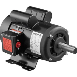 VEVOR 3 HP Electric Motor, 1750RPM Air Compressor Motor, CW/CCW Rotation, 1.125 inch Shaft Diameter, 2.75inch Shaft Length, 12N.m Torque, Single-Phase, TEFC Cooling, 230V, 184T Frame