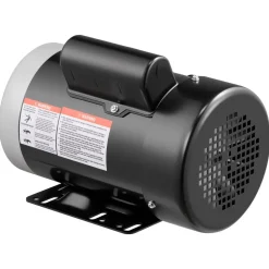 VEVOR 1 HP Electric Motor, 1725RPM Air Compressor Motor, CW/CCW Rotation, 5/8 inch Shaft Diameter, 1.88inch Shaft Length, 4.1N.m Torque, Single-Phase, TEFC Cooling, 115V/230V, 56 Frame