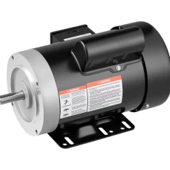 VEVOR 1 HP Electric Motor, 1725RPM Air Compressor Motor, CW/CCW Rotation, 5/8 inch Shaft Diameter, 1.88inch Shaft Length, 4.1N.m Torque, Single-Phase, TEFC Cooling, 115V/230V, 56 Frame