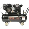 VEVOR 7HP Gas Powered Air Compressor, 21 Gallon Horizontal Air Compressor Tank, 9CFM@115PSI Gas Driven Piston Pump Air Compressed System with 115PSI Max Pressure for Construction Sites Workshop