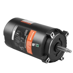 VEVOR 1 HP Pool Pump Motor, 56J Frame, 115V(9.8 Amps)/230V(4.9 Amps) 3450 RPM, 60Hz, 1.4 Service Factor, 90μF/250V Capacitor, CCW Rotation Round Flange Replacement Motor