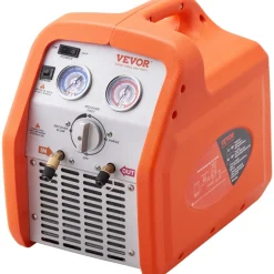 VEVOR 3/4 HP Refrigerant Recovery Machine - Portable AC Recovery Machine with High Pressure Protection, 120V 60Hz Refrigerant Recycle Machine HVAC for Car Air Conditioning, Vapor Liquid Refrigerant