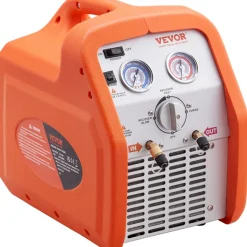 VEVOR 3/4 HP Refrigerant Recovery Machine - Portable AC Recovery Machine with High Pressure Protection, 120V 60Hz Refrigerant Recycle Machine HVAC for Car Air Conditioning, Vapor Liquid Refrigerant