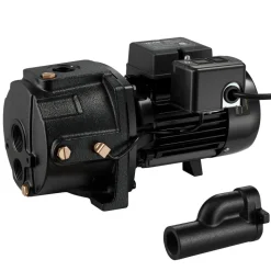 VEVOR 1 HP Shallow Well Jet Pump, AC 115/230 Volt, 1400 GPH Dual Voltage Cast Iron Well Jet Pump, with 164 ft Max Head Lift, Automatic Pressure Switch, for Garden Irrigation Lawn Sprinkler System
