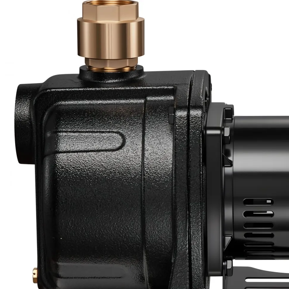 VEVOR 1.5 HP Shallow Well Jet Pump, AC 115/230 Volt, 4250 GPH Dual Voltage Cast Iron Well Jet Pump, with 108 ft Max Head Lift, Easy Voltage Switching, for Garden Irrigation, Lawn Sprinkler System