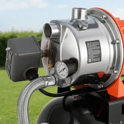 VEVOR 1.6 HP Shallow Well Pump with Pressure Tank, 120V 1320 GPH, Stainless Steel Irrigation Jet Pump with 5-Gal Tank, Automatic Water Booster System, 20/40 PSI Pressure Switch, for Home Garden Lawn