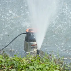 VEVOR 1HP Sump Pump, 4020GPH, 30FT Lift Stainless Steel Submersible Sludge Pump with 26FT Power Cord Automatic ON/OFF Float Switch, Drain Clean/Dirty Water for Basement Flood Pool Pond Garden Hot Tub