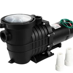 VEVOR 1HP Swimming Pool Pump, Dual Voltage 110V/220V, Circulates 5544GPH for Efficient Water Movement Above Pools, Includes Strainer Basket & Two 1-1/2'' NPT Connectors