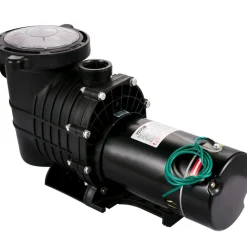 VEVOR 1HP Swimming Pool Pump, Dual Voltage 110V/220V, Circulates 5544GPH for Efficient Water Movement Above Pools, Includes Strainer Basket & Two 1-1/2'' NPT Connectors