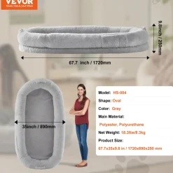 VEVOR Human Dog Bed, 67.7