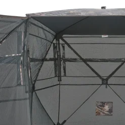 VEVOR Hunting Blind, 2-3 Person See Through Ground Blinds with Carrying Bag, 360 Degree Portable Camouflage Tent, Durable Concealed Shelter with Silent Side Door and Window, for Turkey and Deer