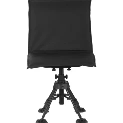 VEVOR Hunting Chair, 360° Silent Swivel, Foldable Portable Blind Chair, Heavy-Duty Steel Frame Ground Stool Seat,with Seat Cover, Anti-Sink Feet, Height Adjustable, 350 Lbs Capacity, for Fishing