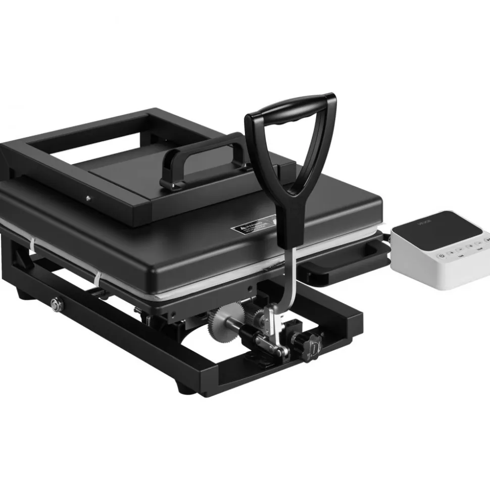VEVOR Hybrid Heat Press, 15 x 15 inch, 8-in-1 Multifunction, Heat Up Fast and Even, All-New Patented Design, Easy to Control, Sublimation Press Machine for T-shirts/Mugs/Tumblers/Caps/Plates, Black