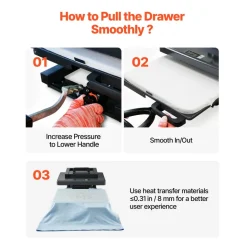 VEVOR Hybrid Heat Press, 15 x 15 inch, 8-in-1 Multifunction, Heat Up Fast and Even, All-New Patented Design, Easy to Control, Sublimation Press Machine for T-shirts/Mugs/Tumblers/Caps/Plates, Black