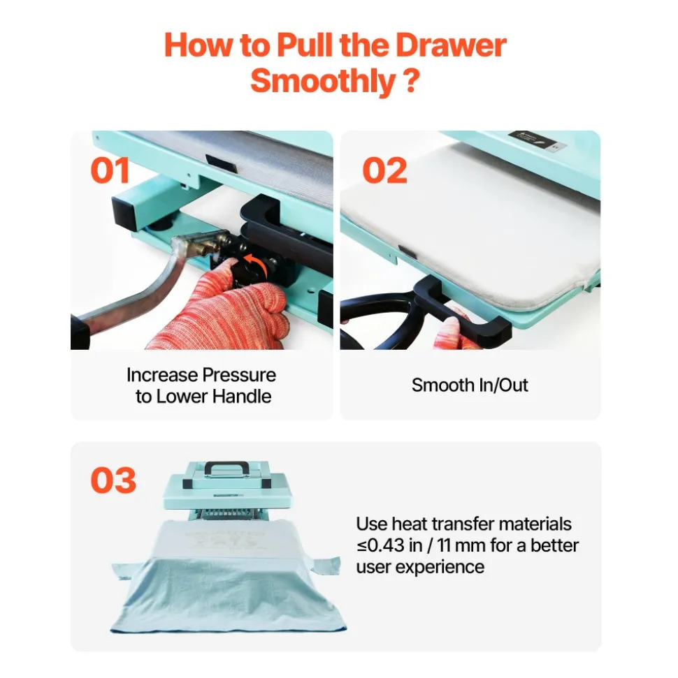 VEVOR Hybrid Heat Press, 15 x 15 inch, 5-in-1 Multifunction, Heat Up Fast and Even, All-New Patented Design, Easy to Control, Sublimation Press Machine for T-shirts/Tumblers/Caps/Plates, Light Green