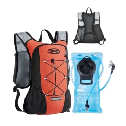 VEVOR Hydration Backpack with 2L TPU Water Bladder, Hydration Pack Backpack, Lightweight Hiking Water Backpack for Men Women, Hydro Water Daypack for Hiking, Running, Cycling, Camping & Rave