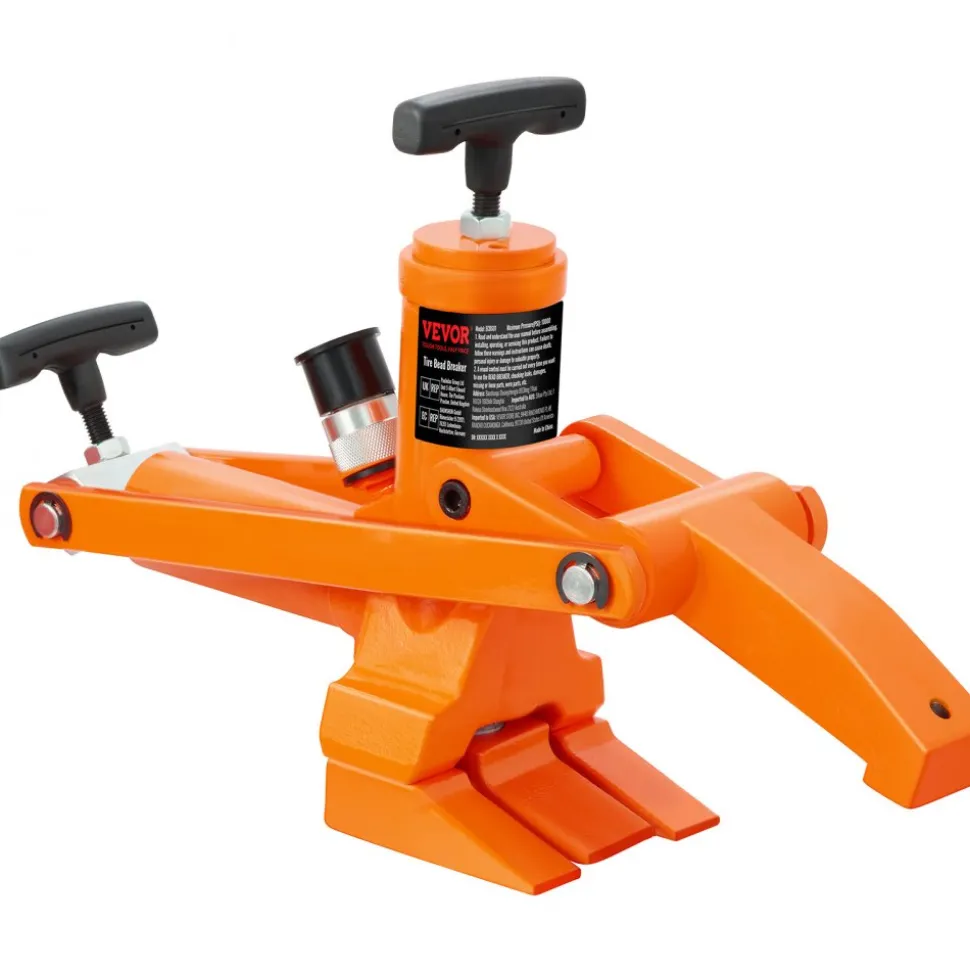 VEVOR Hydraulic Bead Breaker, 1000 PSI Tire Bead Breaker with Metal Foot Pump, Heavy-duty Steel Bead Breaker Tool for Tractors, Trucks, Buses, Lawn Mowers, ATVs