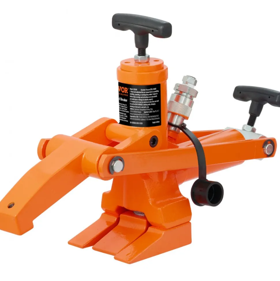 VEVOR Hydraulic Bead Breaker, 1000 PSI Tire Bead Breaker with Metal Foot Pump, Heavy-duty Steel Bead Breaker Tool for Tractors, Trucks, Buses, Lawn Mowers, ATVs