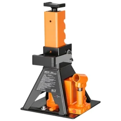 VEVOR Hydraulic Bottle Jack and Jack Stand in One 2 Ton (4409.3 lbs) Lift, for Compact Car, Subcompact Car & Motorcycle, 8.78"-18.39" Lifting Range, All-in-One Heavy Duty Vehicle Unijack, Wide Base