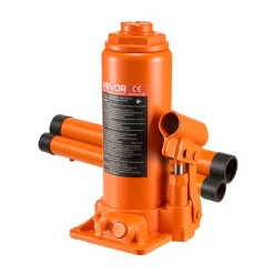 VEVOR Hydraulic Bottle Jack, 10 Ton (22046 lbs) Capacity, 9.3-18.5 Inch Lifting Range, Heavy Duty Welded Bottle Jack for Car, SUV, Pickup, Auto Repair, House Lift and Agricultural Equipment, Orange