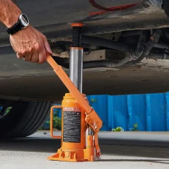 VEVOR Hydraulic Bottle Jack, 12 Ton (26455.5 lbs) Capacity, 8.1-15.7 Inch Lifting Range, Heavy Duty Welded Bottle Jack for Car, SUV, Pickup, Auto Repair, House Lift and Agricultural Equipment, Orange