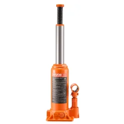VEVOR Hydraulic Bottle Jack, 6 Ton (13227.6 lbs) Capacity, 7.7-14.8 Inch Lifting Range, Heavy Duty Welded Bottle Jack for Car, SUV, Pickup, Auto Repair, House Lift and Agricultural Equipment, Orange