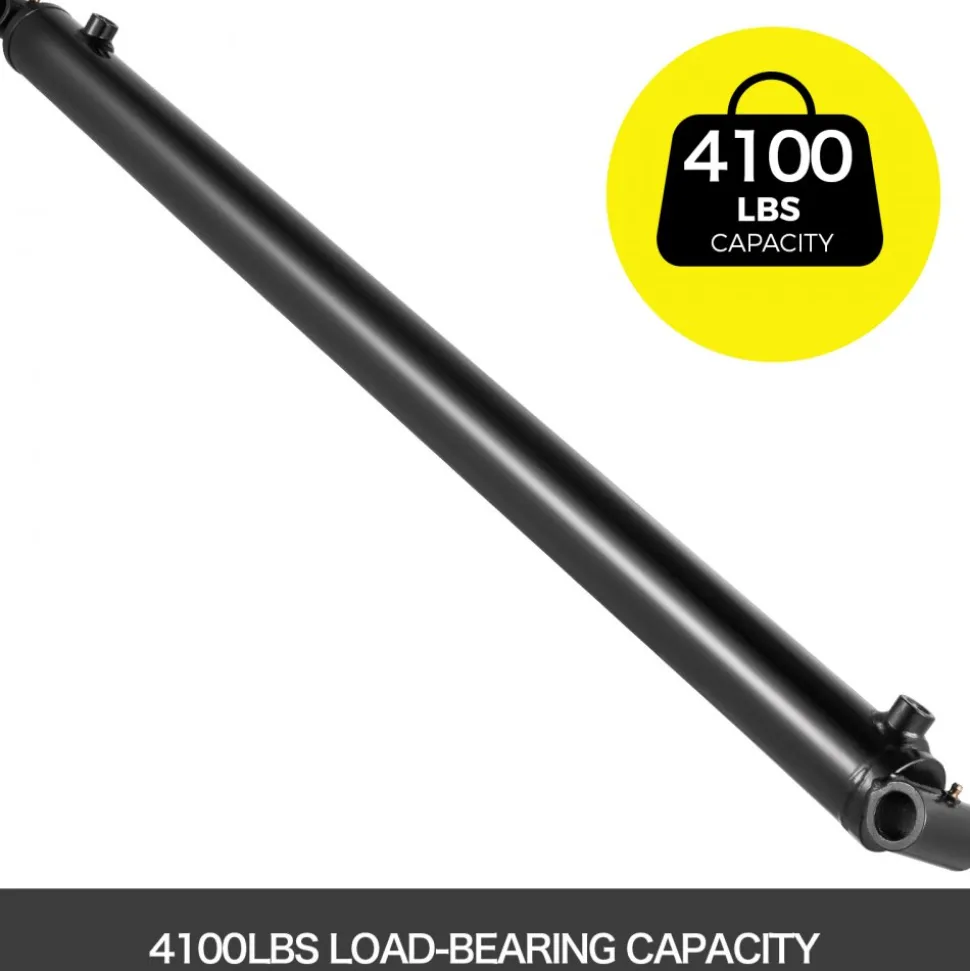 VEVOR Hydraulic Cylinder 2" Bore 36" Stroke Hydraulic Ram Cylinder 3000psi Hydraulic Cylinders Welded Double Acting Cross Tube SAE6 Port Hydraulic Lifting Cylinder (2 X 36)