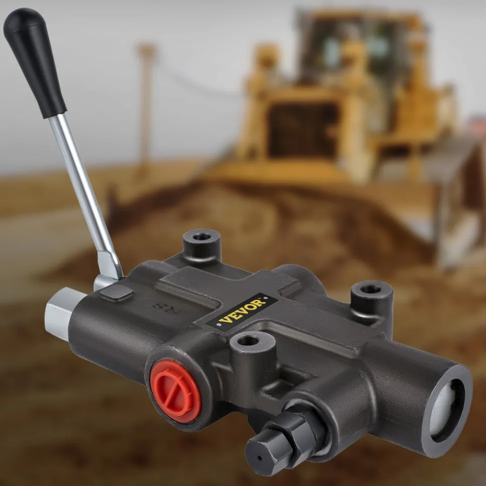 VEVOR Hydraulic Directional Control Valve, 1 Spool Hydraulic Spool Valve, 21 GPM Hydraulic Loader Valve, 3600 PSI Directional Control Valve, Hydraulic Valves And Controls For Tractors Loaders Tanks