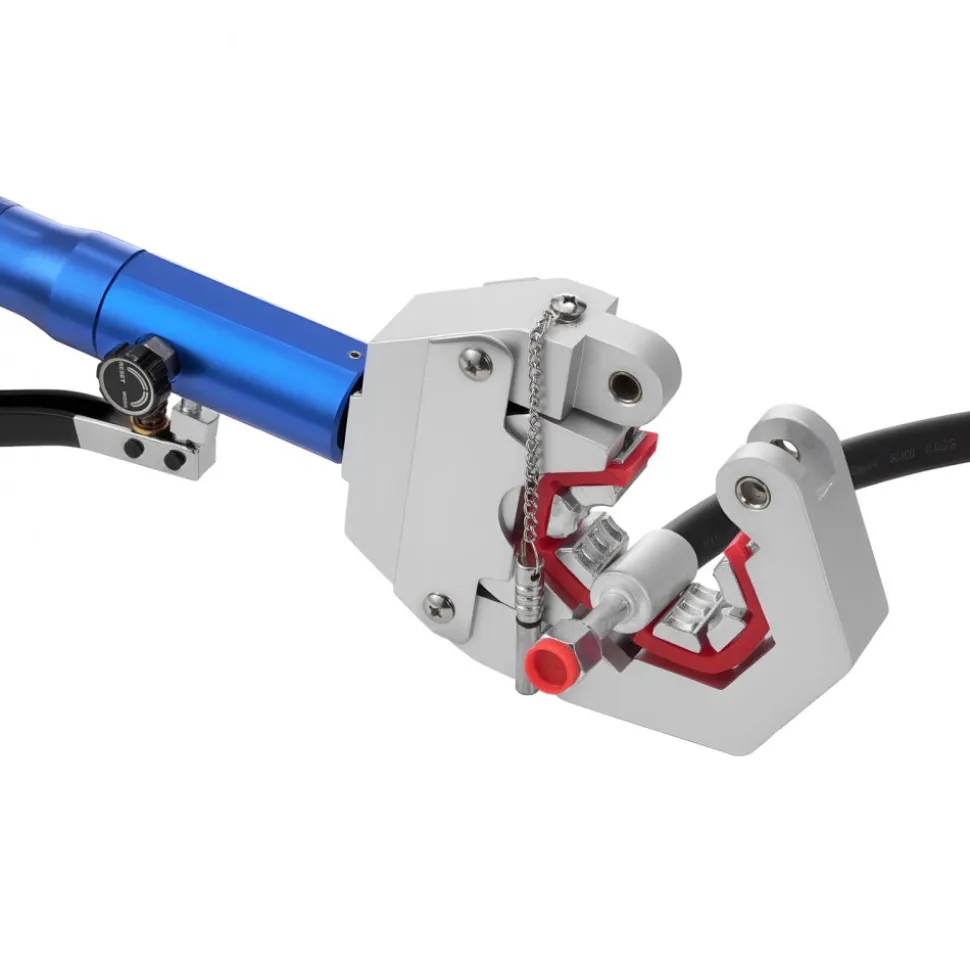VEVOR Hydraulic Hose Crimper, Hydra-Krimp AC Hose Crimper Kit with 7 Dies Snap-On, Integral Manual Hydraulic A/C Hoses Crimping Tool for Automotive & Air Conditioning Repair - with Carrying Case