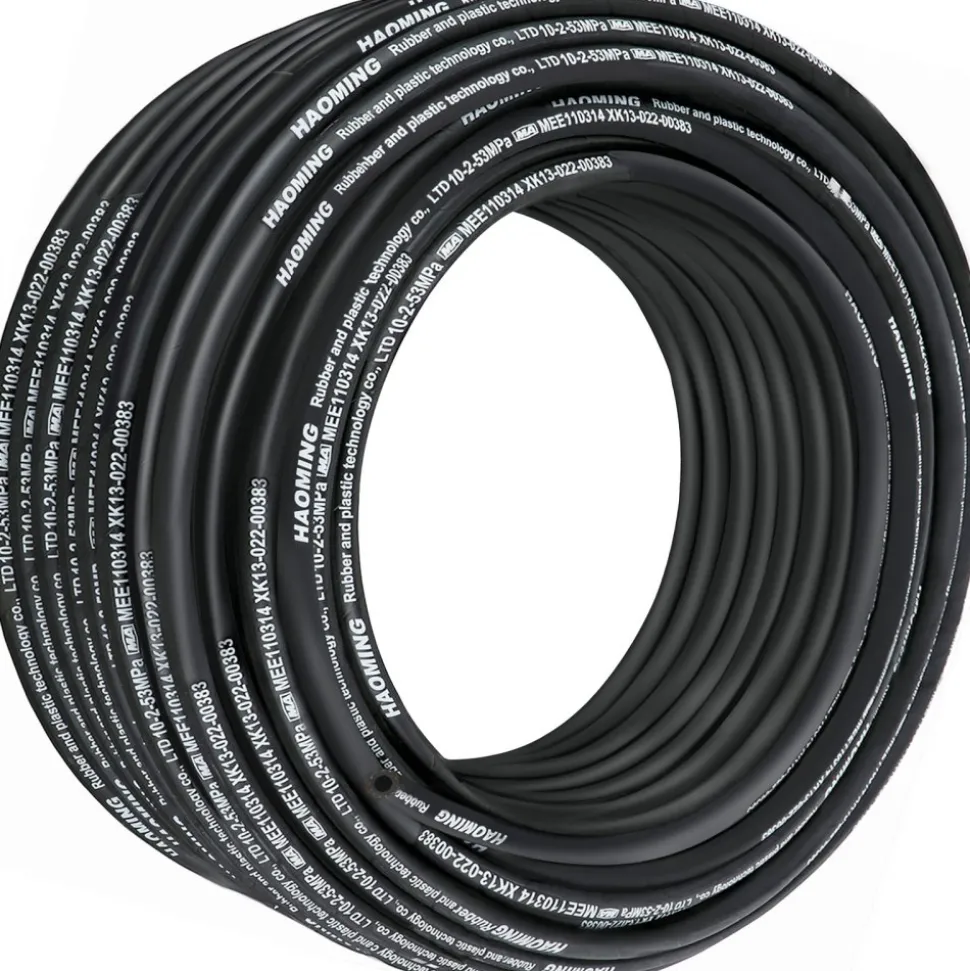 VEVOR Hydraulic Hose 328 Feet Rubber Hydraulic Hoses with 2 High-Tensile Steel Wire Braid, Inner Diameter 3/8 Inch, 5000 PSI Max, Bulk Hydraulic Hose -40 °F to 250 °F, Hydraulic Oil Flexible Hose