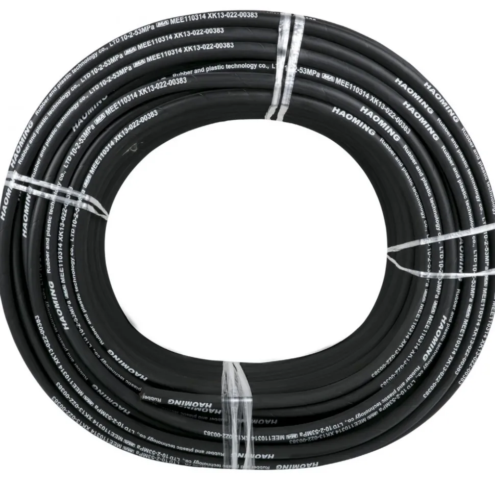 VEVOR Hydraulic Hose 328 Feet Rubber Hydraulic Hoses with 2 High-Tensile Steel Wire Braid, Inner Diameter 3/8 Inch, 5000 PSI Max, Bulk Hydraulic Hose -40 °F to 250 °F, Hydraulic Oil Flexible Hose