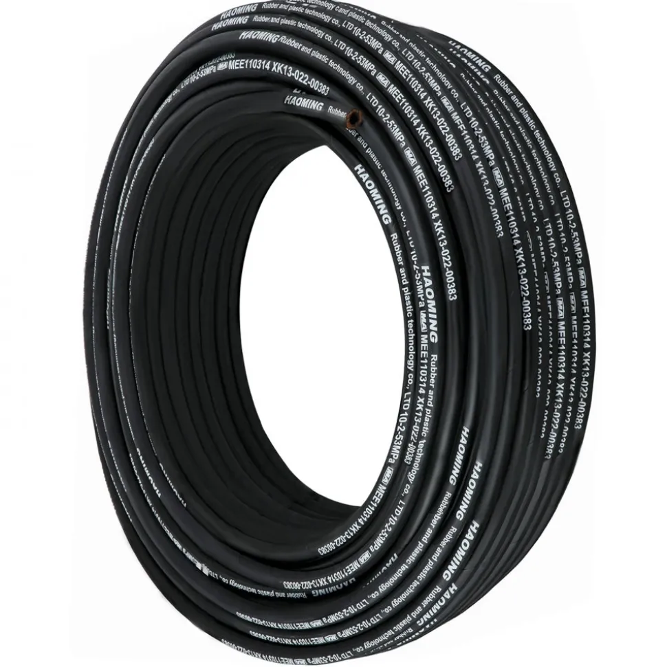 VEVOR Hydraulic Hose 328 Feet Rubber Hydraulic Hoses with 2 High-Tensile Steel Wire Braid, Inner Diameter 3/8 Inch, 5000 PSI Max, Bulk Hydraulic Hose -40 °F to 250 °F, Hydraulic Oil Flexible Hose