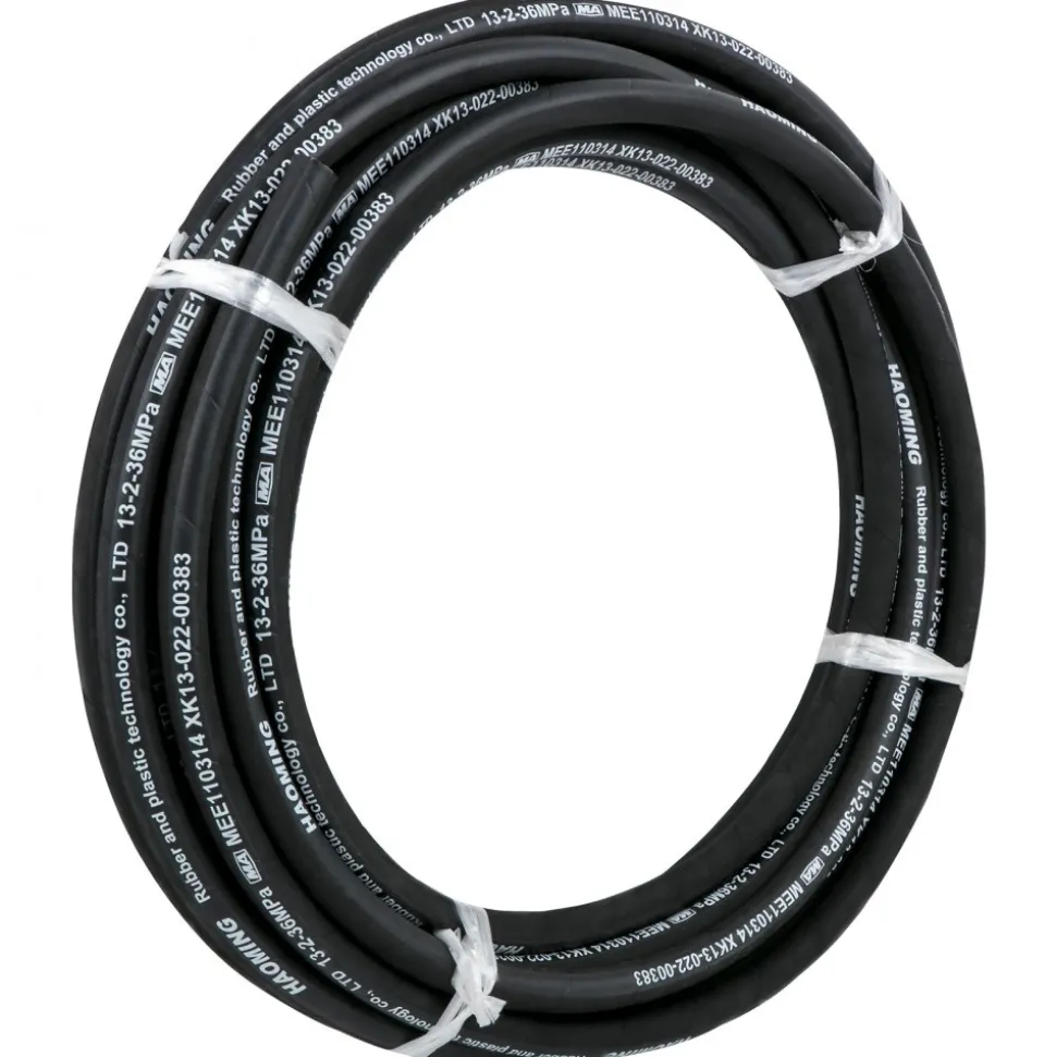 VEVOR Hydraulic Hose 50 Feet Rubber Hydraulic Hoses with 2 High-Tensile Steel Wire Braid, Inner Diameter 1/2 Inch, 5000 PSI Max, Bulk Hydraulic Hose -40 °F to 250 °F, Hydraulic Oil Flexible Hose